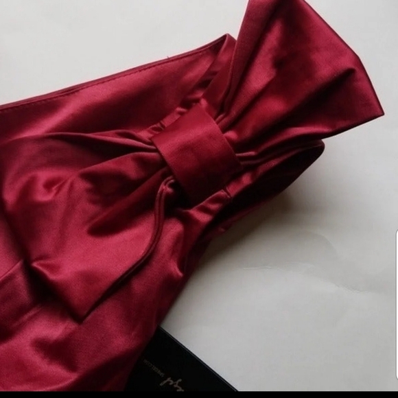 NWT Spiegel Formal Red Satin Gown size 18 - Picture 6 of 11